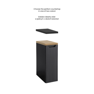 Comad NOVA BLACK D2 81-20-1D Doplnková skrinka 20cm