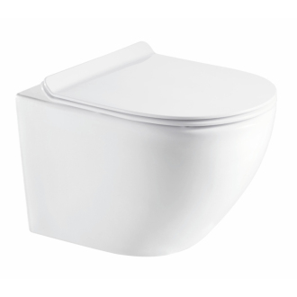 ARCO závesné wc rimless + SLIM sedátko soft-close, oválne OLKLT046E