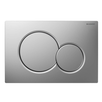 GEBERIT SIGMA01 ovládacie tlačidlo easy to clean, pre 2 množstvo splachovania, chróm mat