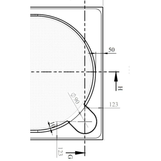 LARA - vanička liaty mramor, obdĺžnik 1100x800x30 mm, bez nožičiek , VANKCOBDEL1180