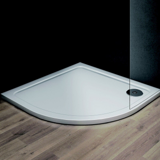 KLARA - vanička z liateho mramoru, štvrťkruh 800x800x30 mm, R550, bez nôh , VANKCTVRT80