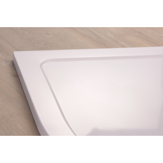 KLARA - vanička z liateho mramoru, štvrťkruh 800x800x30 mm, R550, bez nôh , VANKCTVRT80