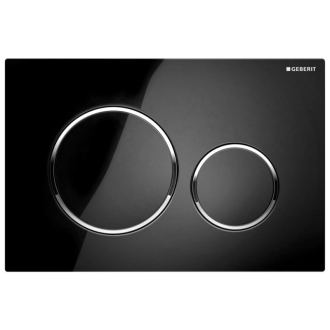 GEBERIT SIGMA20 ovládacie tlačidlo, čierna lesk/chróm