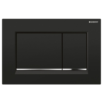 GEBERIT SIGMA30 ovládacie tlačidlo, čierna lesk/chróm