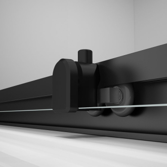 EASY BLACK sprchové dvere 1100mm, číre sklo