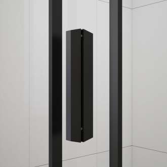 EASY BLACK sprchové dvere 1300mm, číre sklo