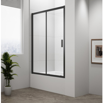 DEEP BLACK sprchové dvere 1200x1650mm, číre sklo