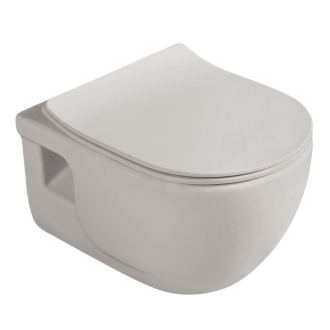 BRILLA závesná WC misa, Rimless, 36,5x53cm, latte mat