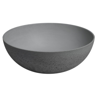 FORMIGO betónové umývadlo na dosku, Ø 39cm, sivá