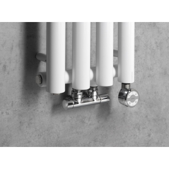 PILON vykurovacie teleso 270x1800mm, so štyrmi háčikmi pre uterák, biela mat