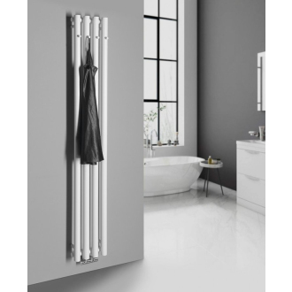 PILON vykurovacie teleso 270x1800mm, so štyrmi háčikmi pre uterák, biela mat