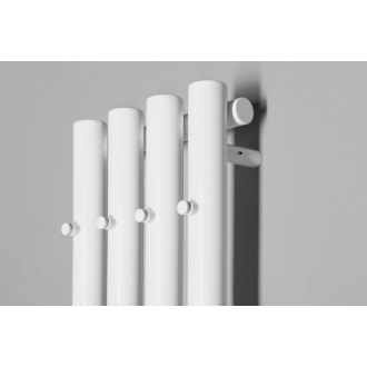 PILON vykurovacie teleso 270x1800mm, so štyrmi háčikmi pre uterák, biela mat
