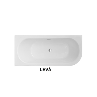 BESCO vaňa AVITA SLIM PLUS 150 (1500x750 mm), ľavé prevedenie, bez nožičiek VANAVIT15SLIMLP