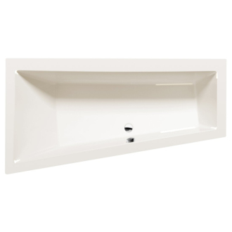 ANDRA L asymetrická vaňa 160x90x45cm, ivory
