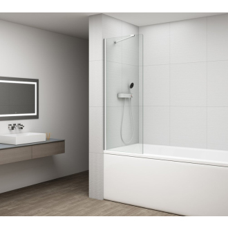 FISA vaňová zástena 700x1500mm, chróm, číre sklo FS1072-C