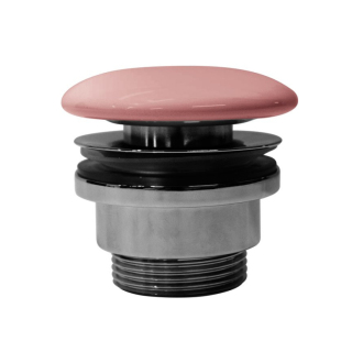 GSI umývadlová výpusť 5/4“, neuzatvárateľná, keramická zátka, 5-65mm, blush mat PVC24