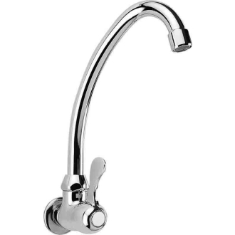 Nástenný guľový ventil 1/2", otočná hubica, chróm ZY1813