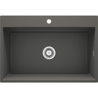 Deante Momi granitový drez 760x520x220, 3,5", antracitový metalický ZRM_T10B