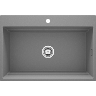 Deante Momi jedno-komorový granitový drez 760x520x220, 3,5", šedý metalický ZRM_S10B