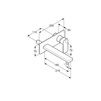 KLUDI-RENON 2-OTV. NAST. BATÉRIA 210 MM BILY MAT PRO 38241 422445375