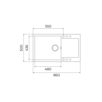 Teka Drez Clivo 60 B-TQ 1B 1D MW, granit 115350006