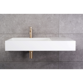 REA Archi umývadlo na dosku - konglomerát, 75cm, biela matná REA-U4300