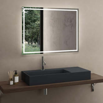 REA Archi umývadlo na dosku - konglomerát, 75cm, šedá matná REA-U4303