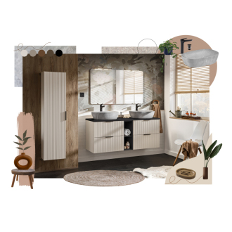Comad SET-ADC B CASHMERE 120CM HIGH CABINET