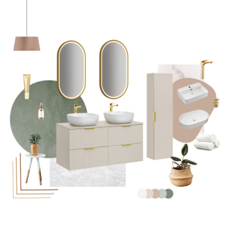 Comad SET-ADC B CASHMERE 120CM HIGH CABINET