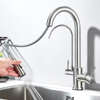 REA Eco Fresh drezová batéria, kartáčovaný nikel REA-B7563
