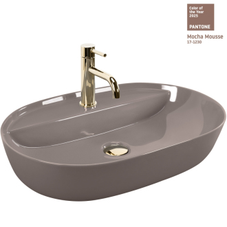 REA Aura 61 umývadlo na dosku, Beige Shiny REA-U6381