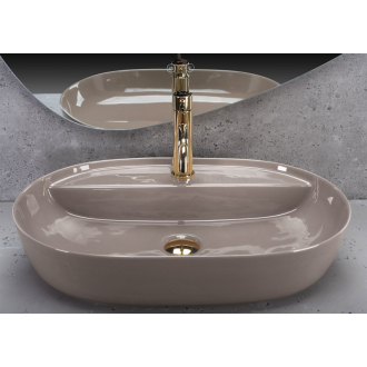 REA Aura 61 umývadlo na dosku, Beige Shiny REA-U6381