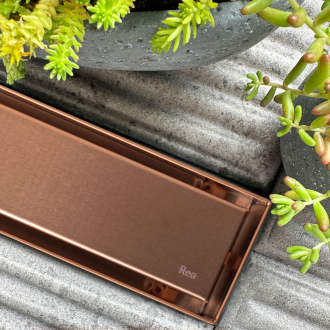 REA Odtokový žliab Neox Pro 80, kartáčovaná meď REA-G4802