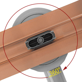 REA Odtokový žľab Neox Slim Pro 90, kartáčovaná meď REA-G4808