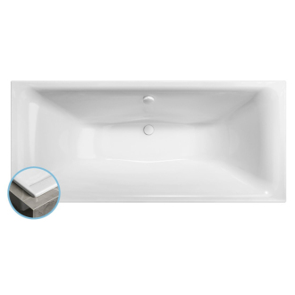 KALDERA SLIM obdĺžniková vaňa 180x80x40cm, biela 60611S