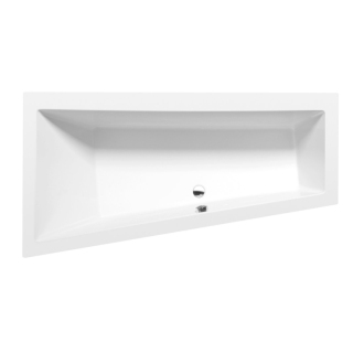 ANDRA L asymetrická vaňa 170x90x45cm, biela mat 81111.11