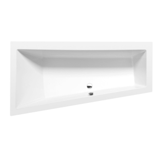 ANDRA L asymetrická vaňa 180x90x45cm, biela mat 72872.11