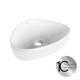 Laveo ASYMETRIC Umývadlo na dosku 50cm, biela VUA_6251