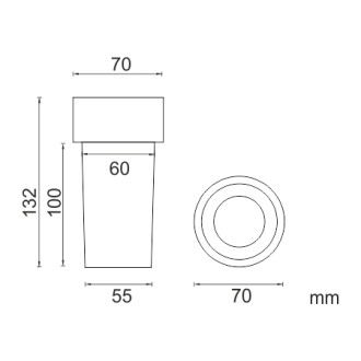 Nimco NIMCO 1058W pohárik rosené sklo - náhradné 1058W