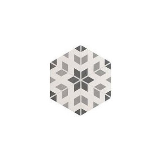 HEXATILE dlažba Harmony B&amp;W 17,5 x20 (EQ-10D) (0,714m2) 21357