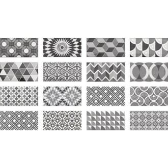 METRO obklad Patchwork B&amp;W 7,5x15 (EQ-10D) (0,136m2) 21396