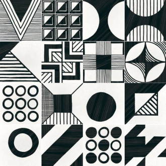 CAPRICE DECO dlažba Patchwork B&amp;W 20X20 (EQ-5) (1m2) 22105