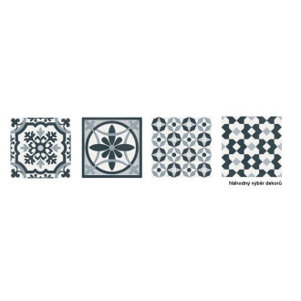 HERITAGE dlažba Taco Black 16,5x16,5 (0,55m2) HER014