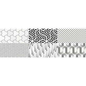 CAMALEONTE obklad Decor Mix Negro 20x60 (1,44 m2) CAM002