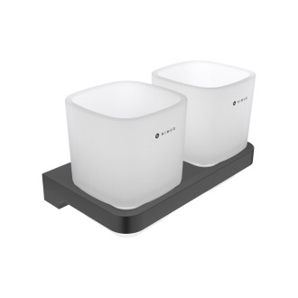 Nimco Nimco Maya čierna MAC 29058D-C-90 Držiak na kefky s pohárikmi MAC 29058D-C-90