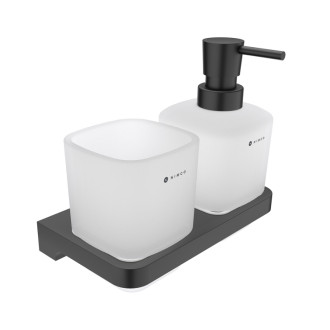 Nimco Nimco Maya čierna MAC 2905831C-T-90 Dávkovač s pohárikom na kefky MAC 2905831C-T-90