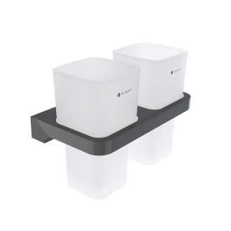 Nimco Nimco Maya čierna MAC 29058D-H-90 Držiak na kefky s pohárikmi MAC 29058D-H-90