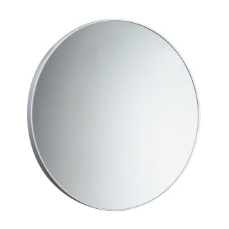 Zrkadlo guľaté v plastovom ráme ? 60cm, biela 600002