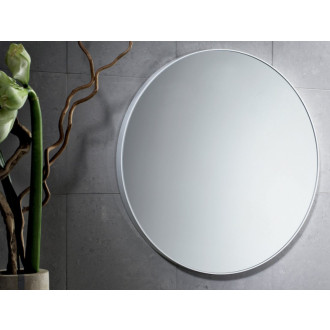 Zrkadlo guľaté v plastovom ráme ? 60cm, biela 600002