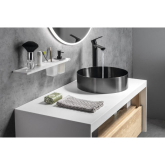 Kúpeľňový set VIERA 100, dub alabama / biela mat KSET-036 KSET-036